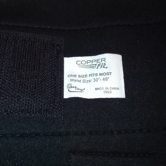 Copper Fit Rapid Relief Back Support Gym Factory Unisex Size 30"- 48" - Picture 12 of 14